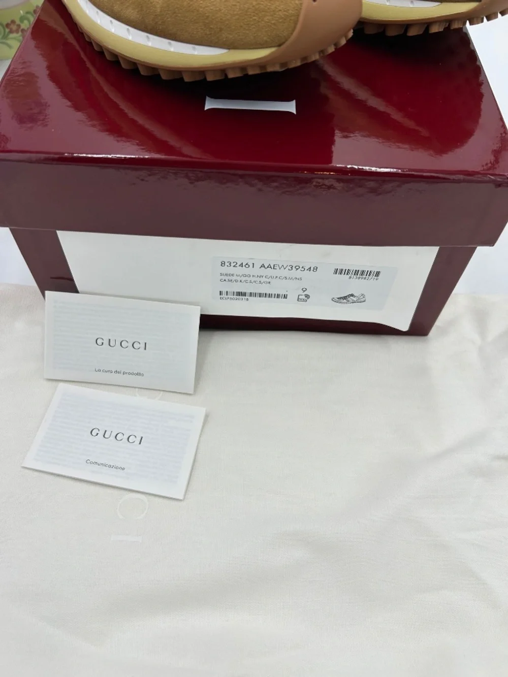 Men’s Gucci Re-Motion GG Canvas & Suede Sneakers.  Size 9.  Made in Italy